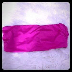 Victoria’s Secret hot pink bandeau top .. nwot
